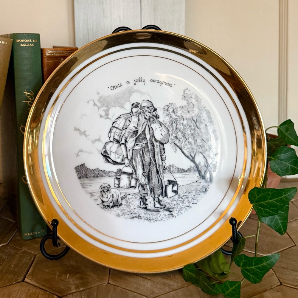 Vintage Westminster Australia Fine China Collectors Plate, “Waltzing Matilda” - Picture 1 of 6